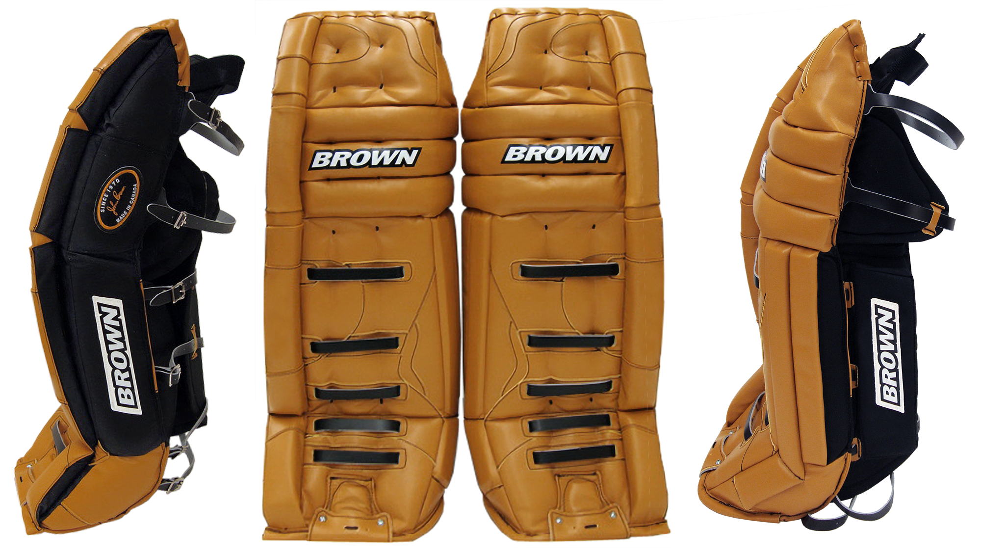 Front and back view of 287 leg pad
