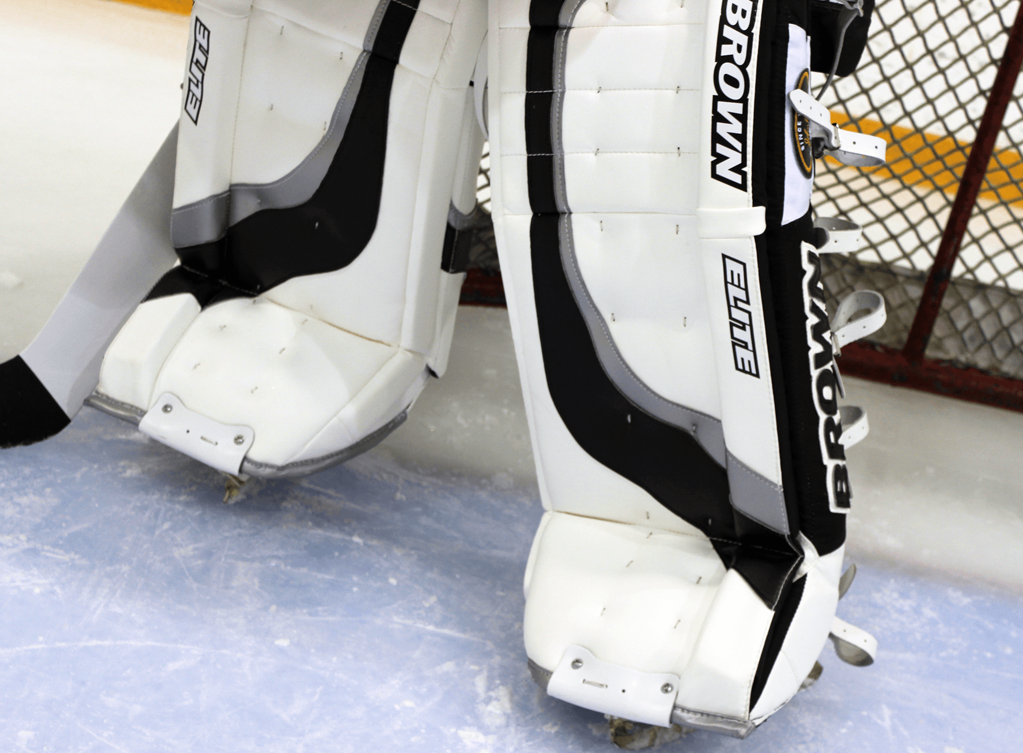 2200 senior pads on the ice