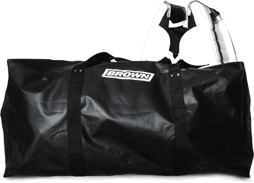 1800 bag with leg pads beside it