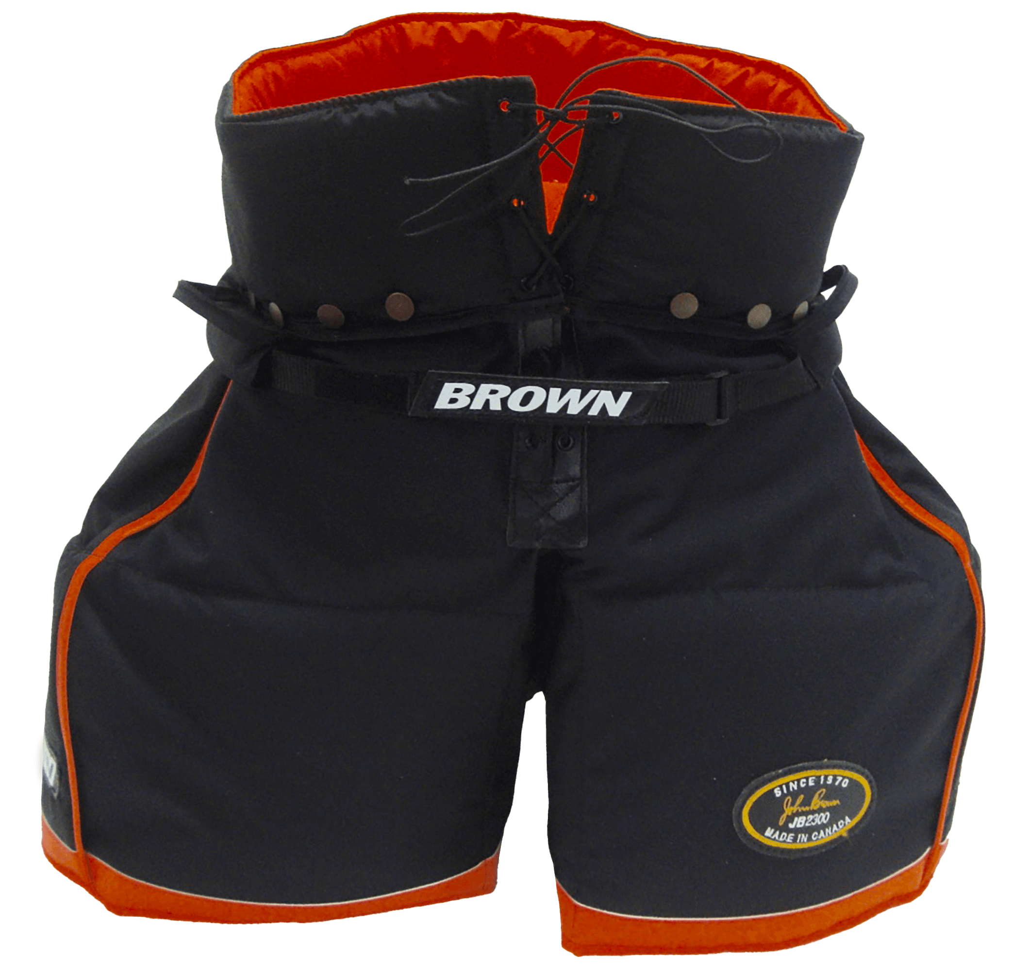 2300 black pants with orange stripes