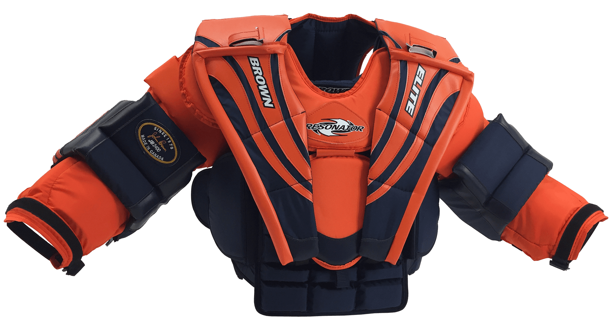 2400 blue and orange chest protector