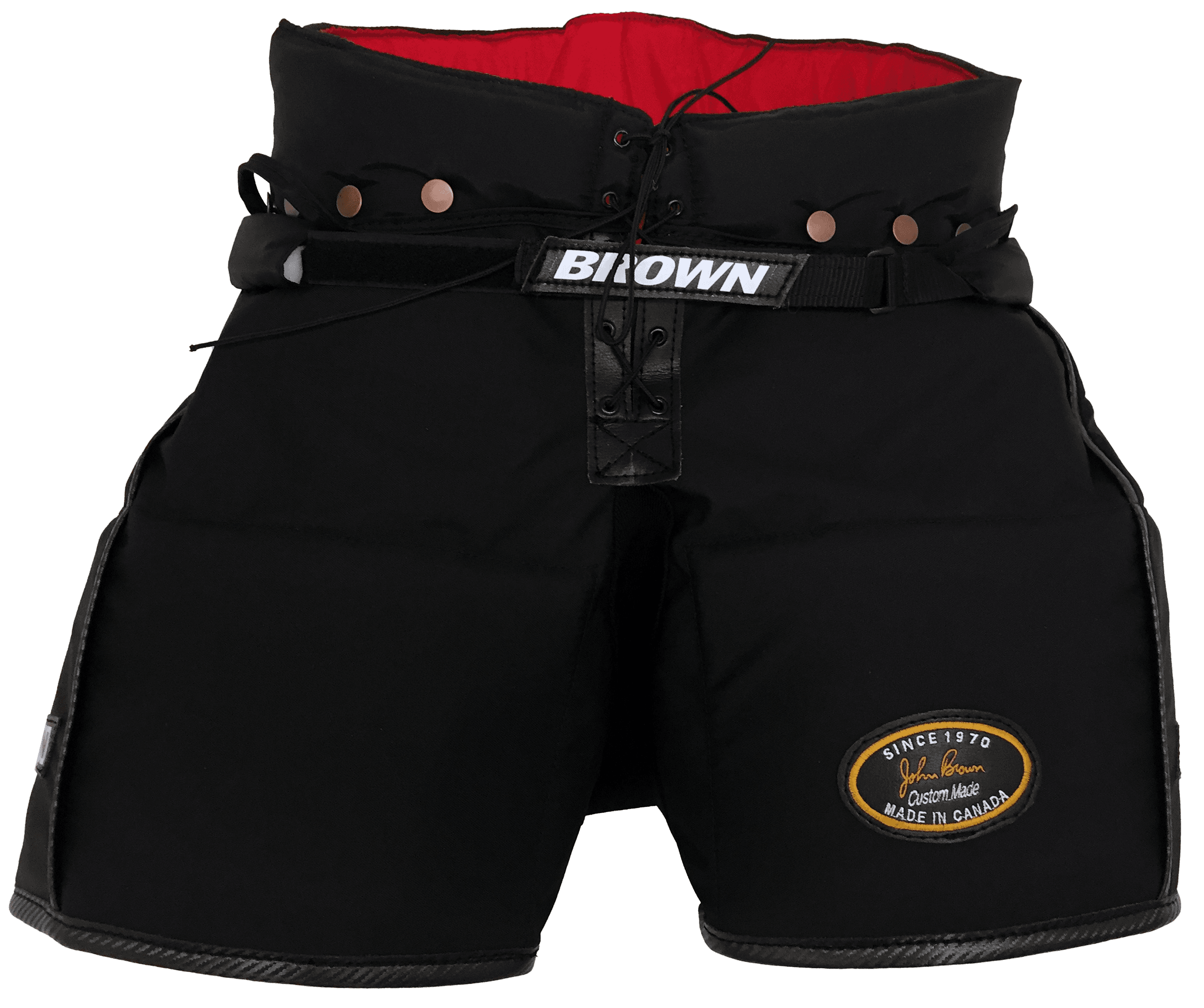 2000 black pants with red interior