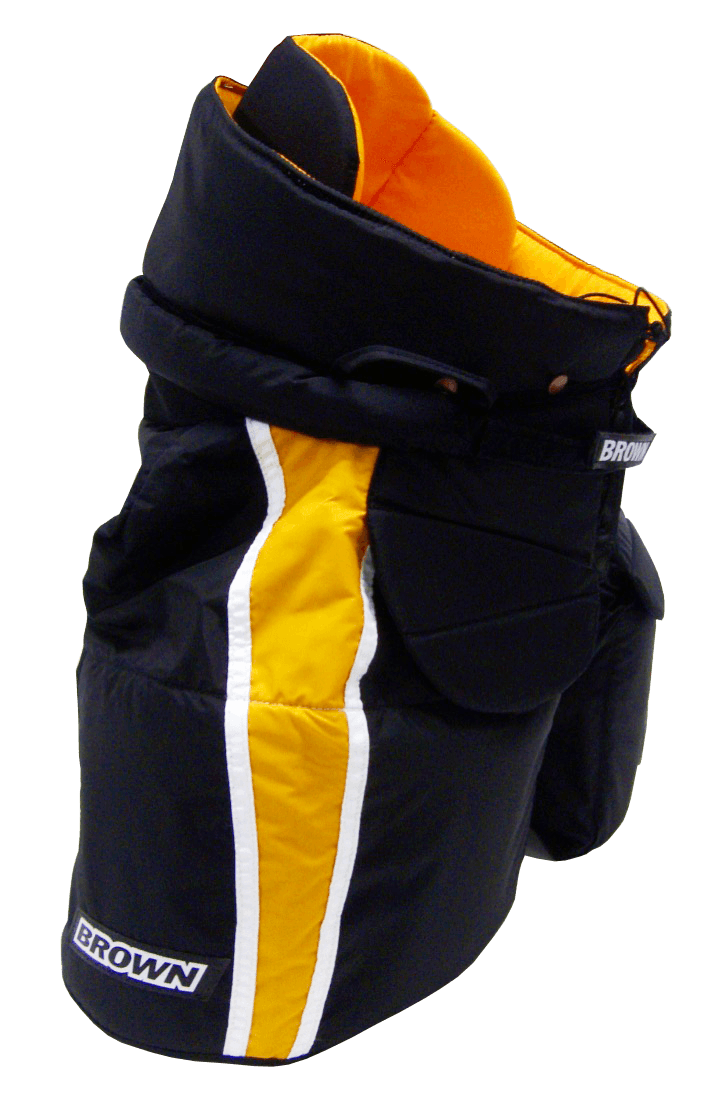 2400 black pants with yellow interior