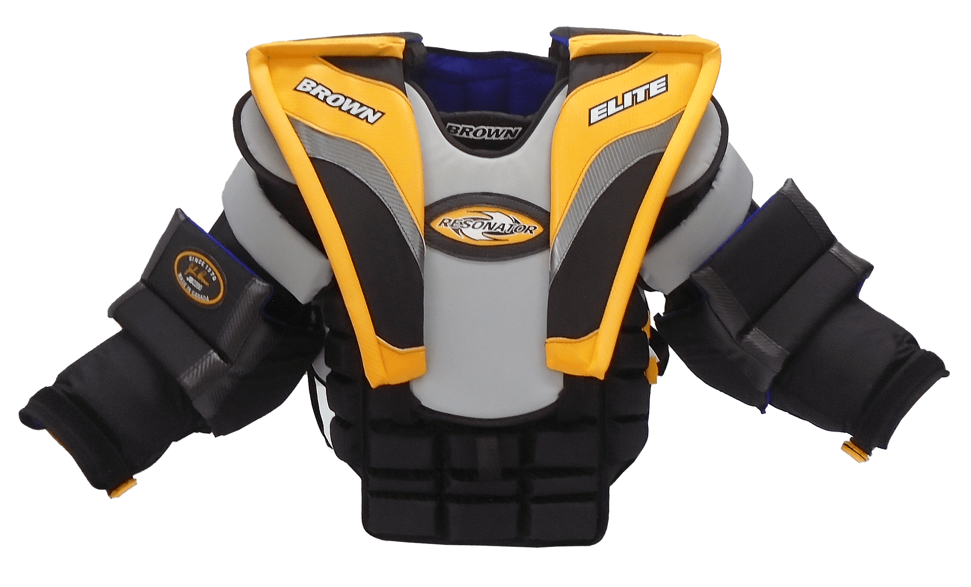 2200 black, yellow and gray chest protector