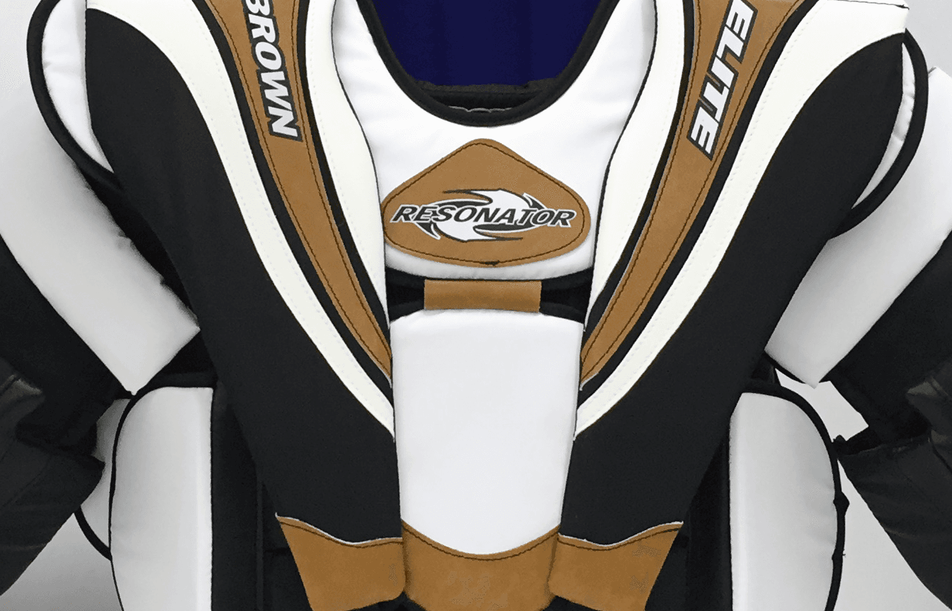 Close up of split chest plate