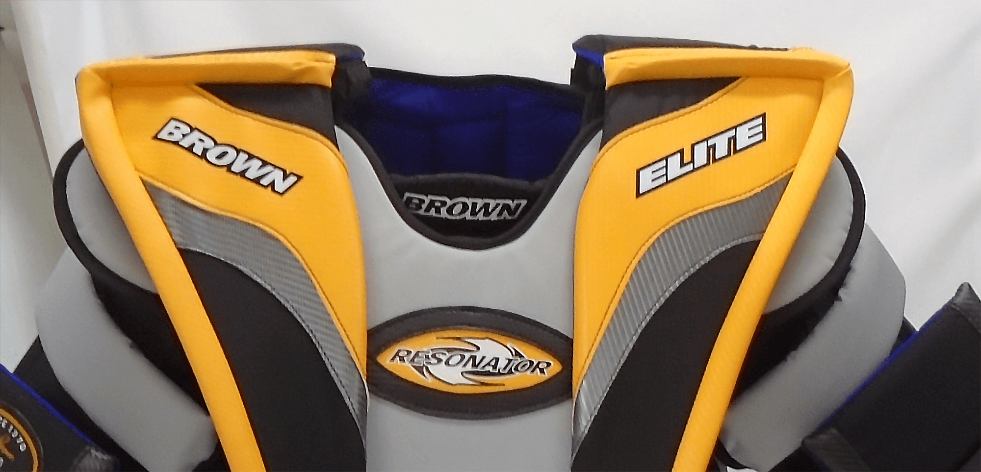 Custom 2200 chest protector with raised edges