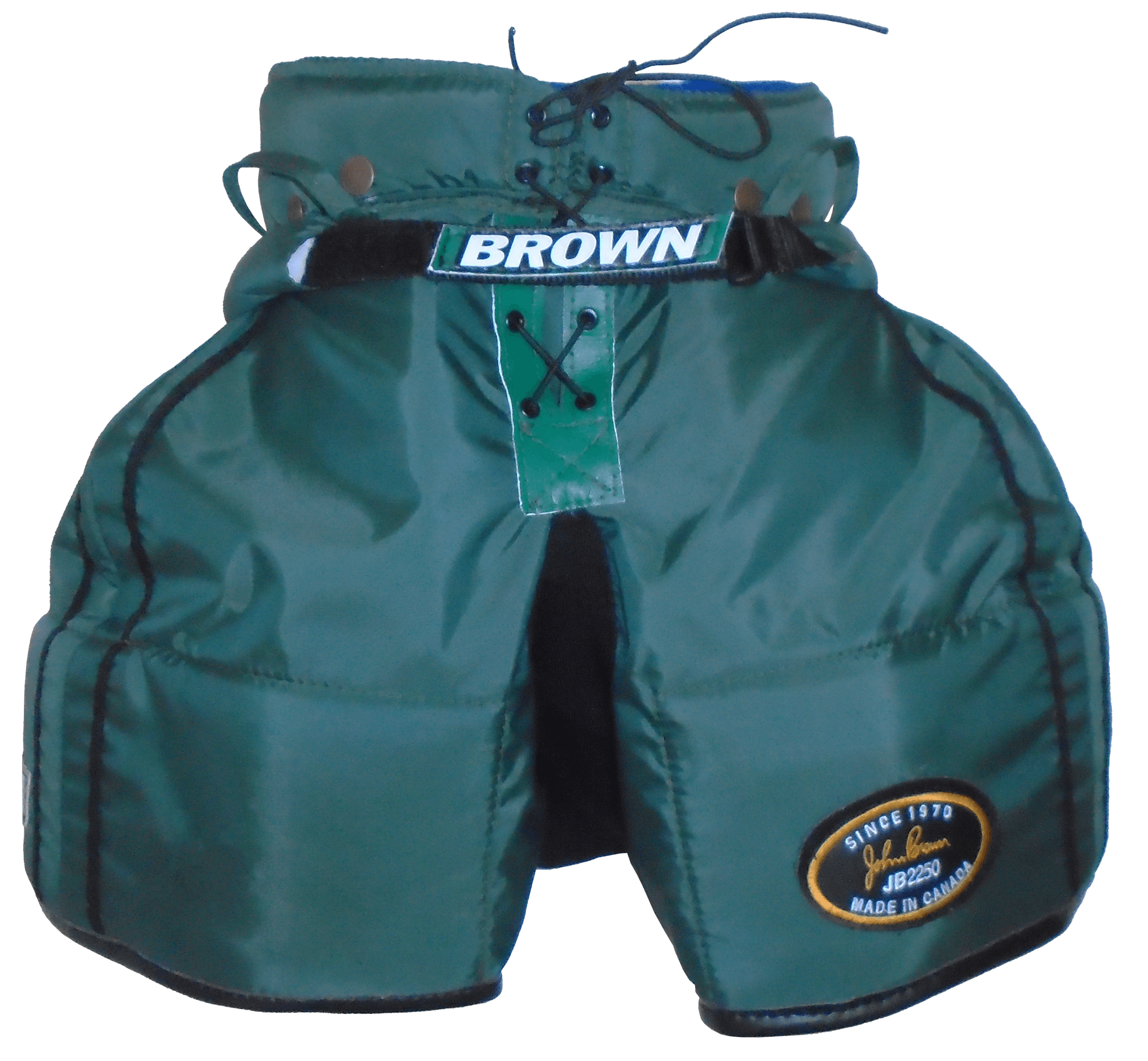 2250 green pants with blue interior