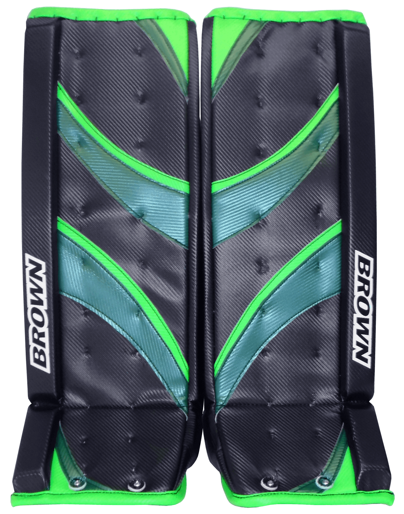 Black, neon and forest green 2500 leg pad