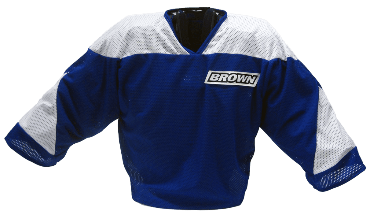 Blue and white jersey