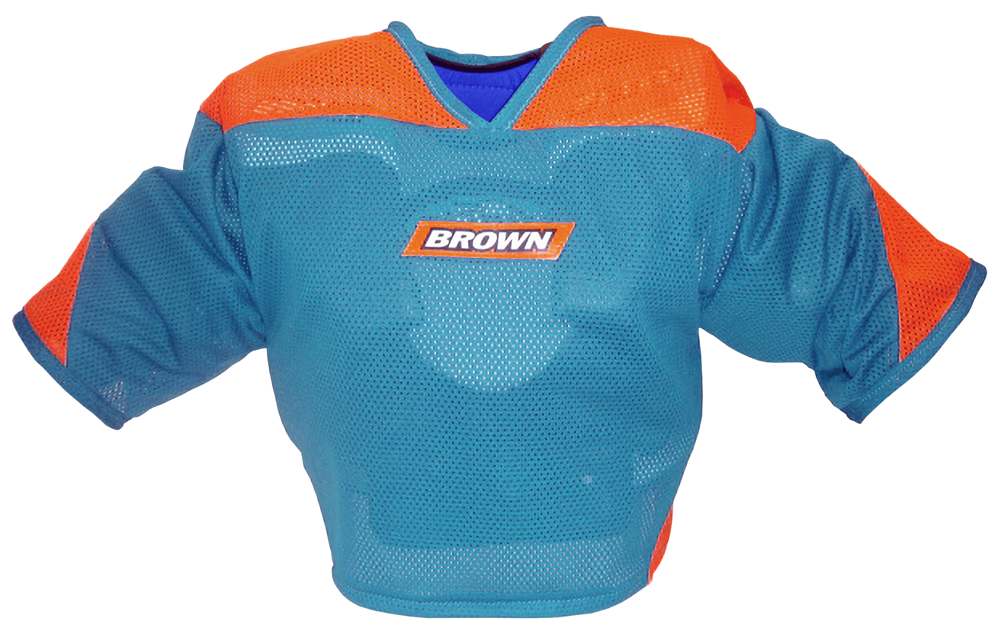 Teal and orange jersey