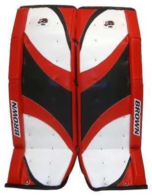 Red, white, black 2500 leg pad