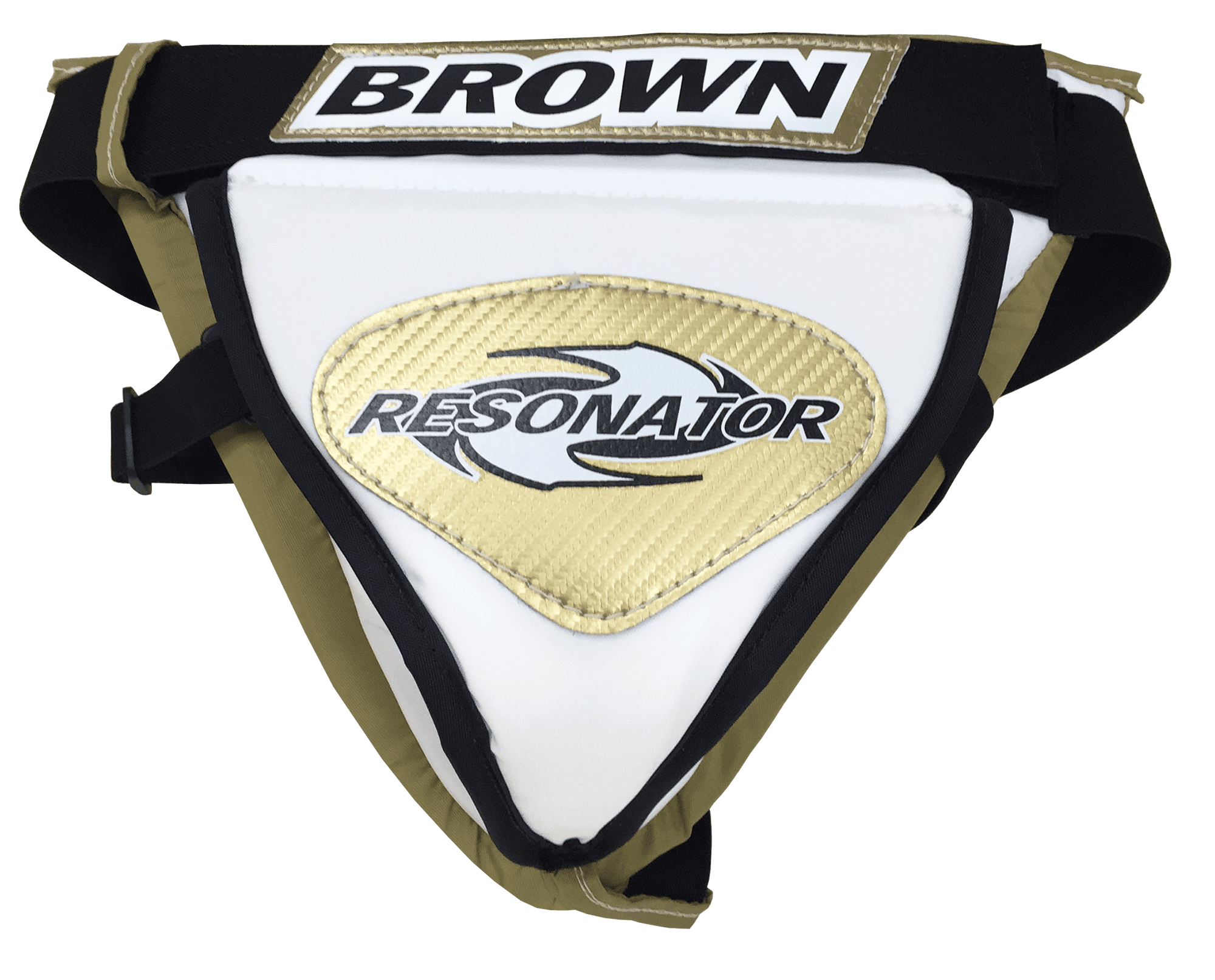 2400 jock in white, gold, black