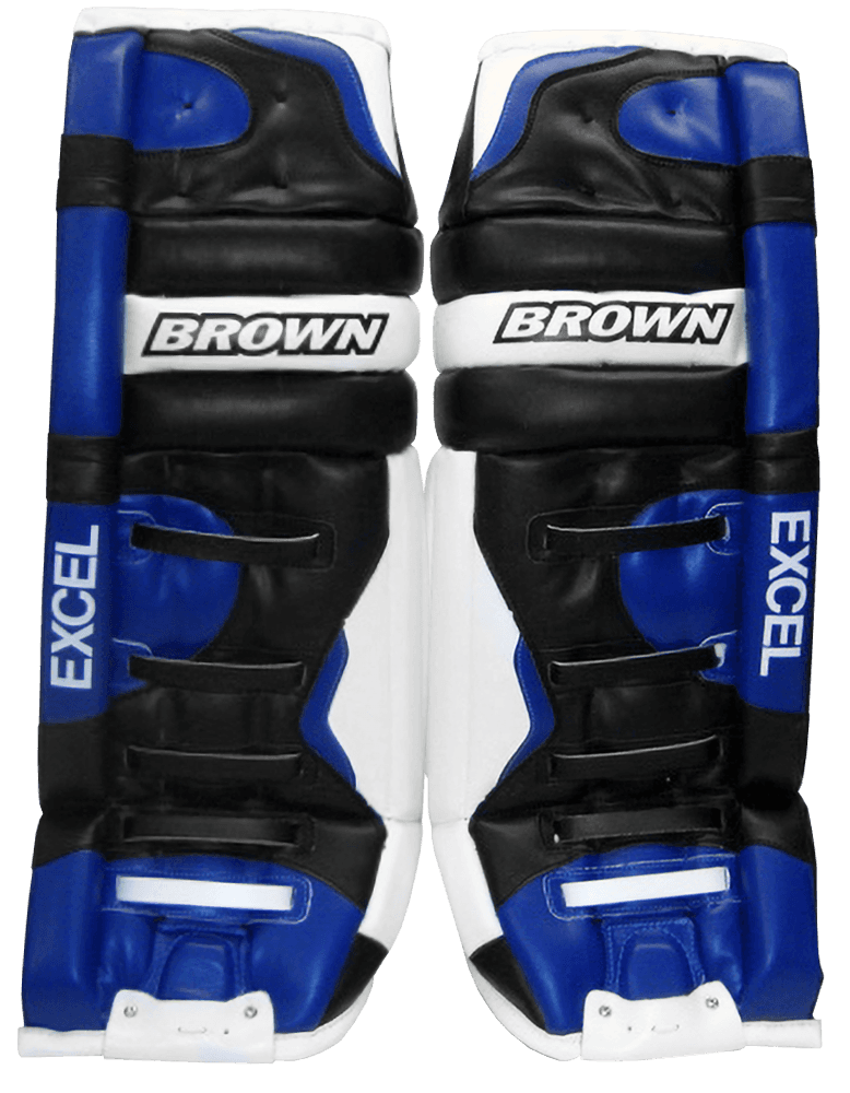 Blue, black, white 2100 leg pad