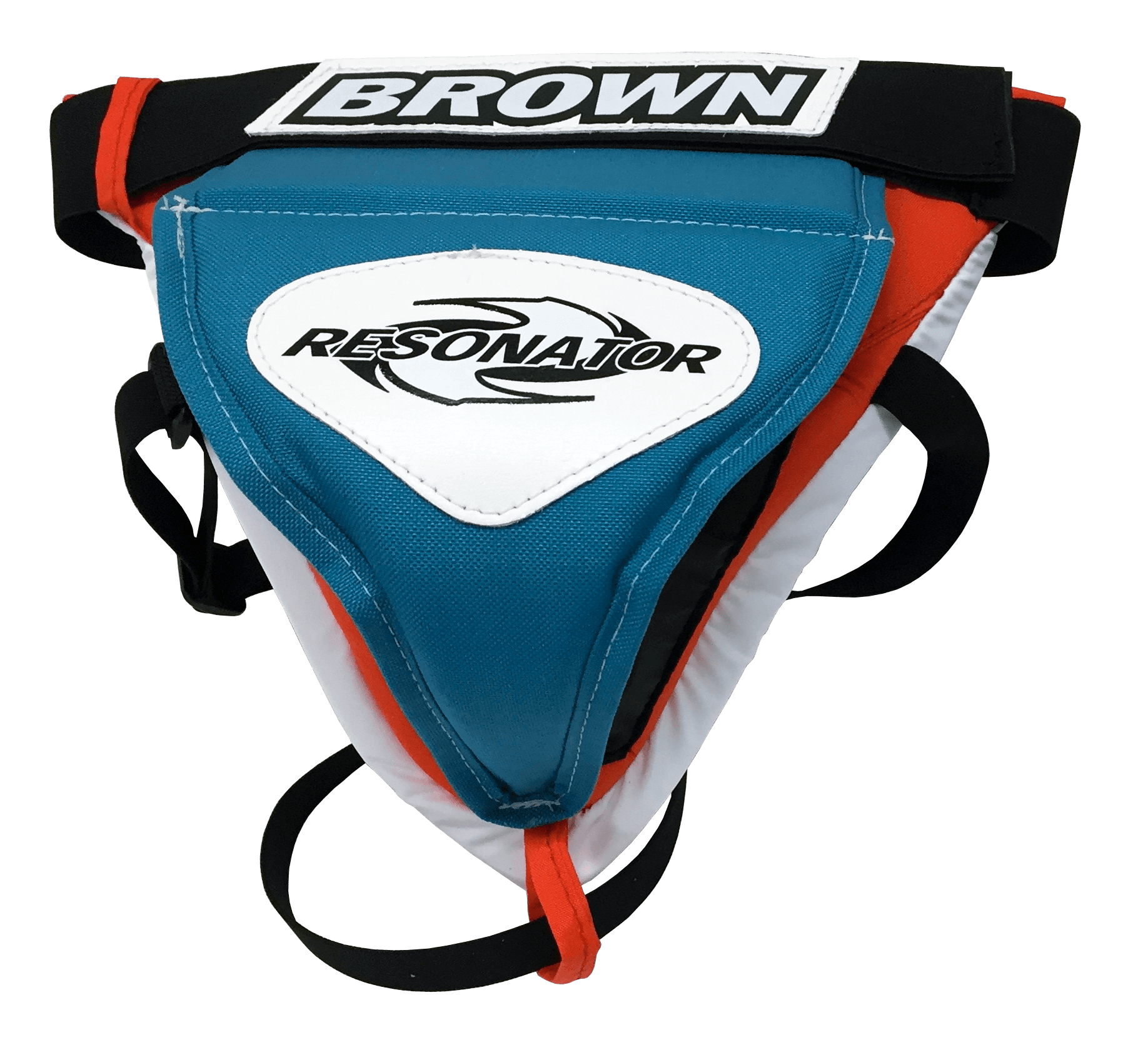 2400 teal, orange, white and black jock