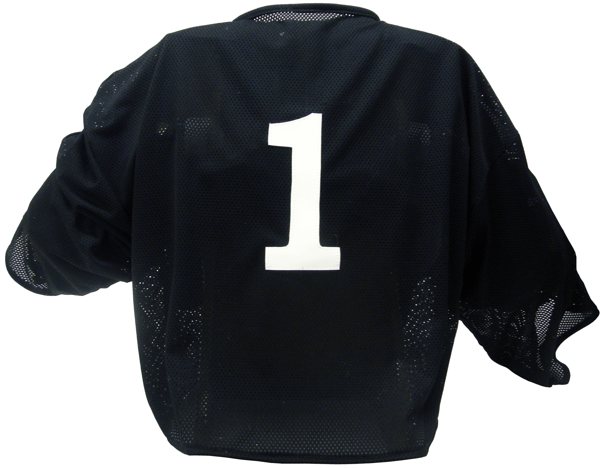 Black jersey with number one on it