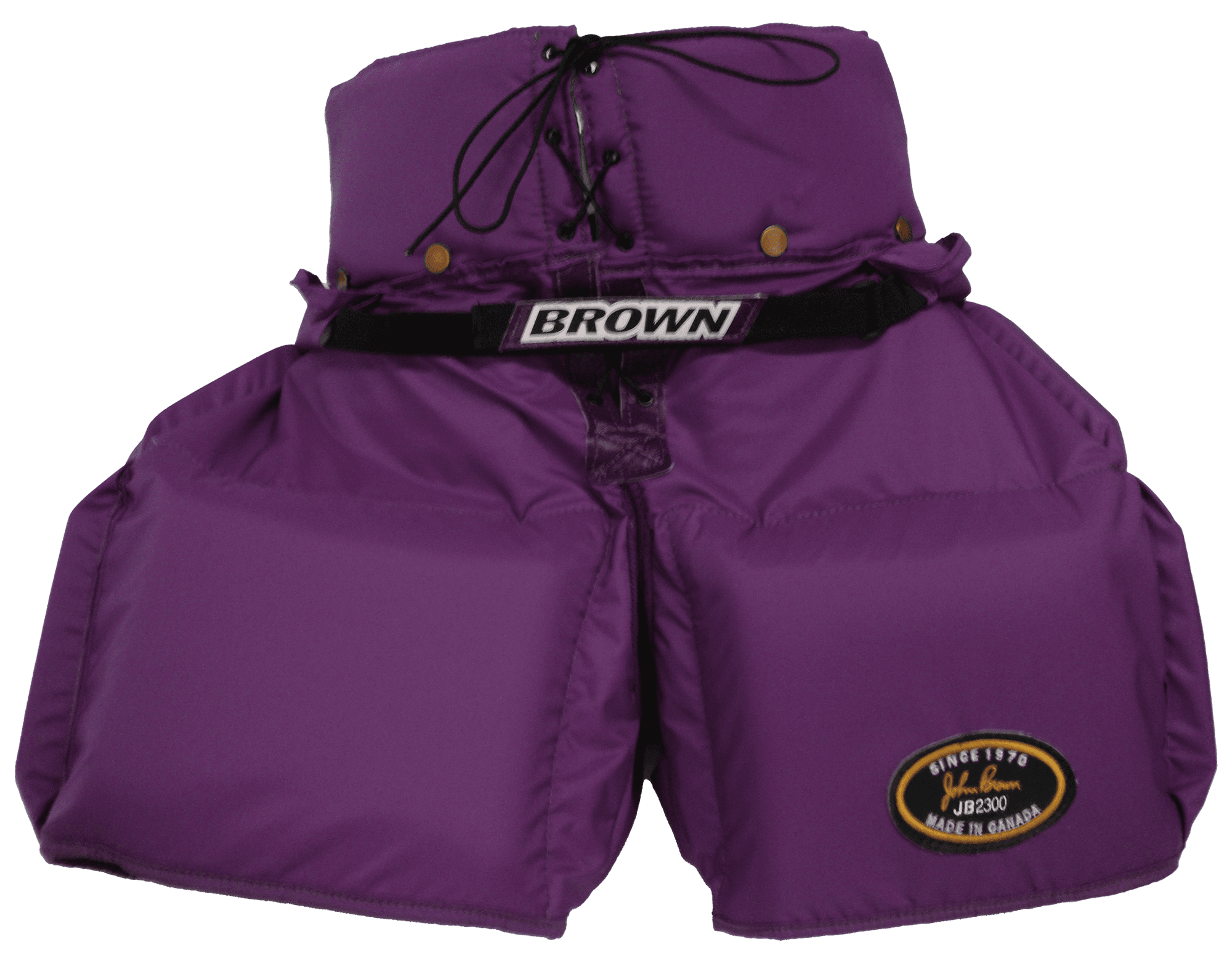 2300 purple pants with black interior