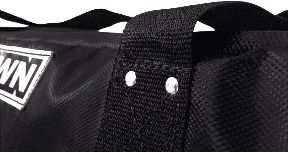 Close-up of strap and bag