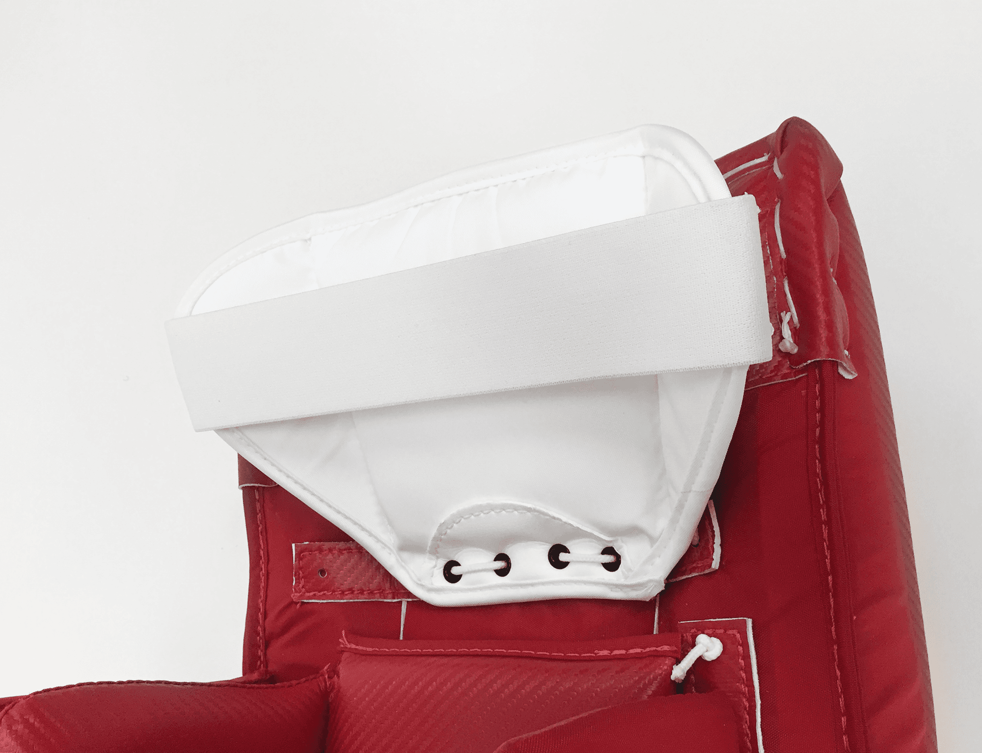 Thigh guard attached to pad