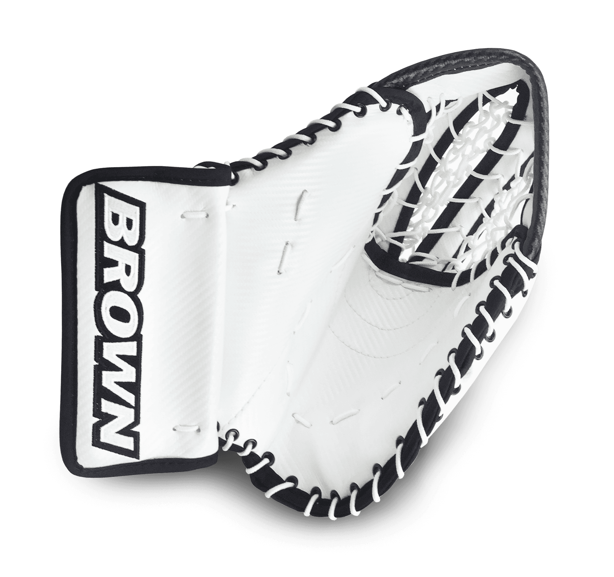 Front of white and black 1750 junior catch glove