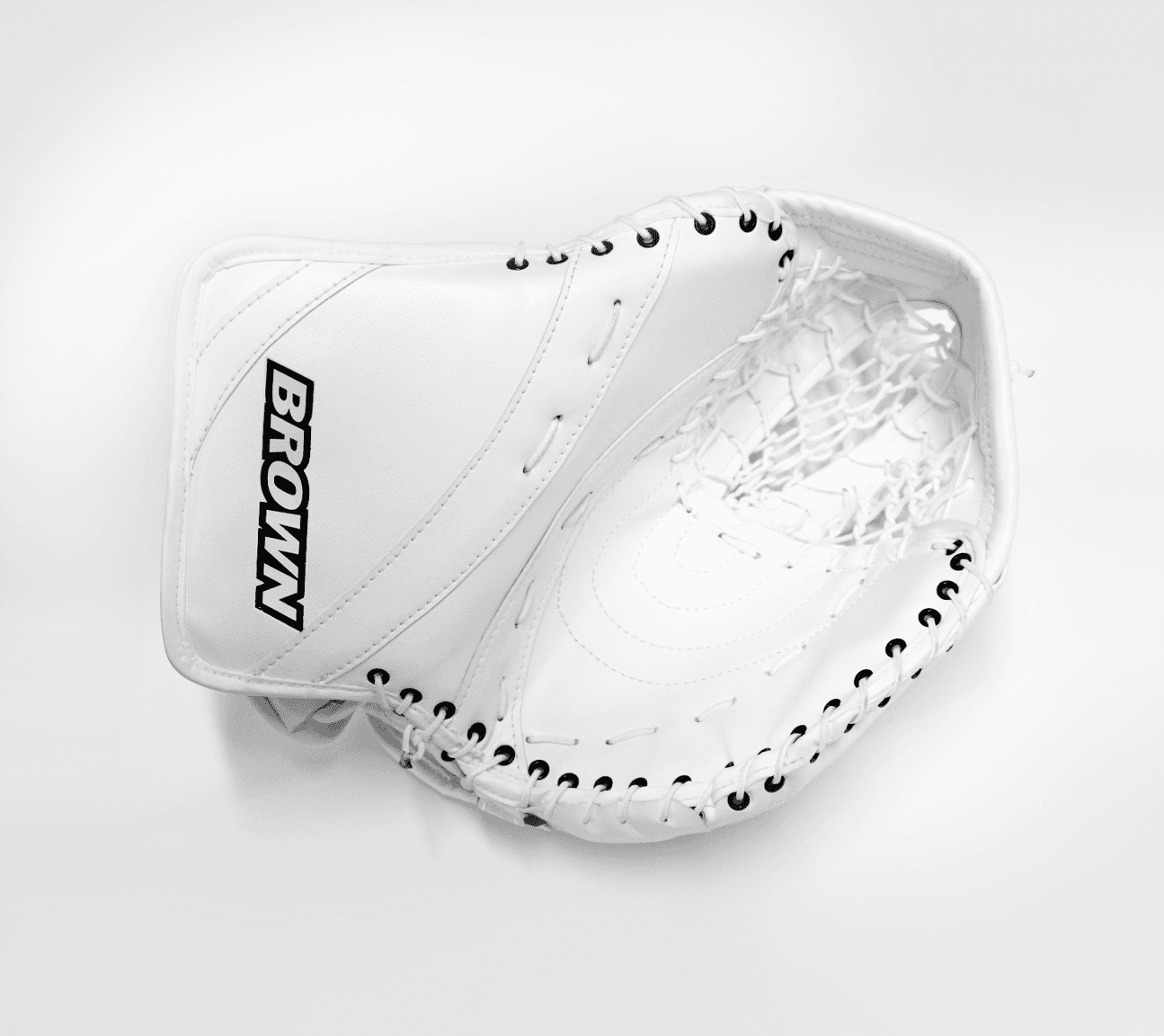 Front of white 2500 senior catch glove
