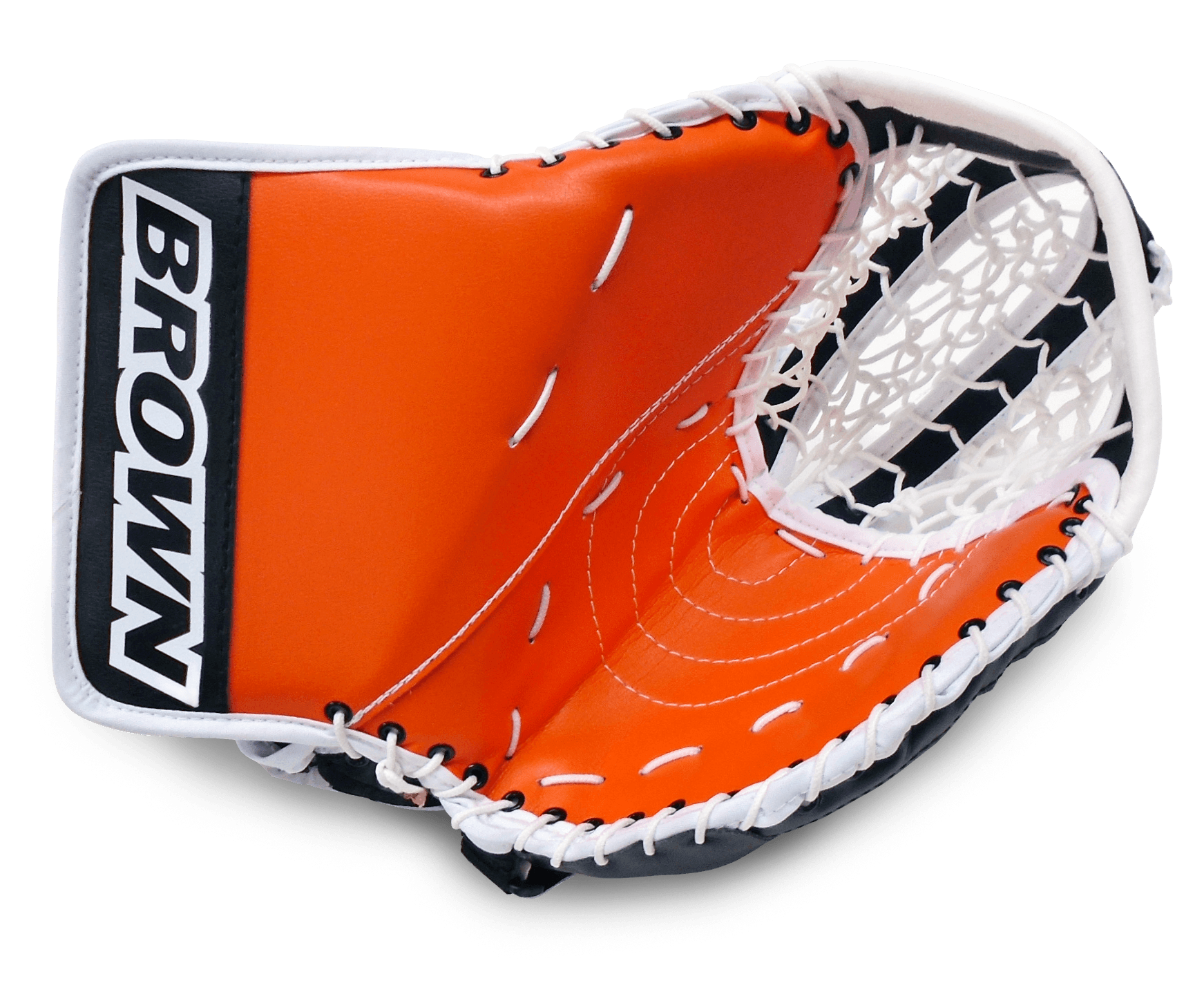 2500 catch glove in orange and black