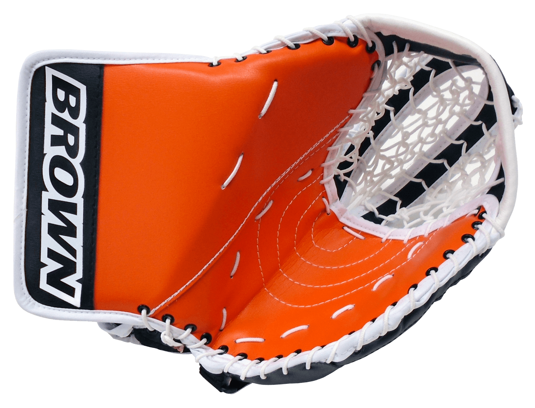 2500 catch glove in orange and black