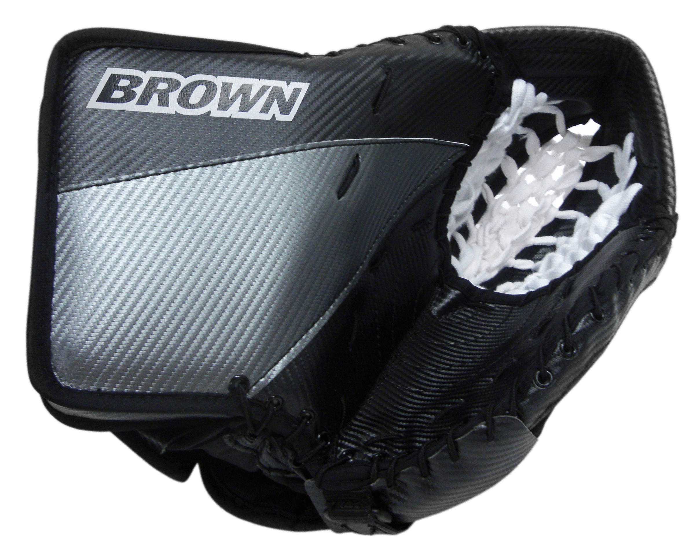 2500 catch glove in black and stainless steel