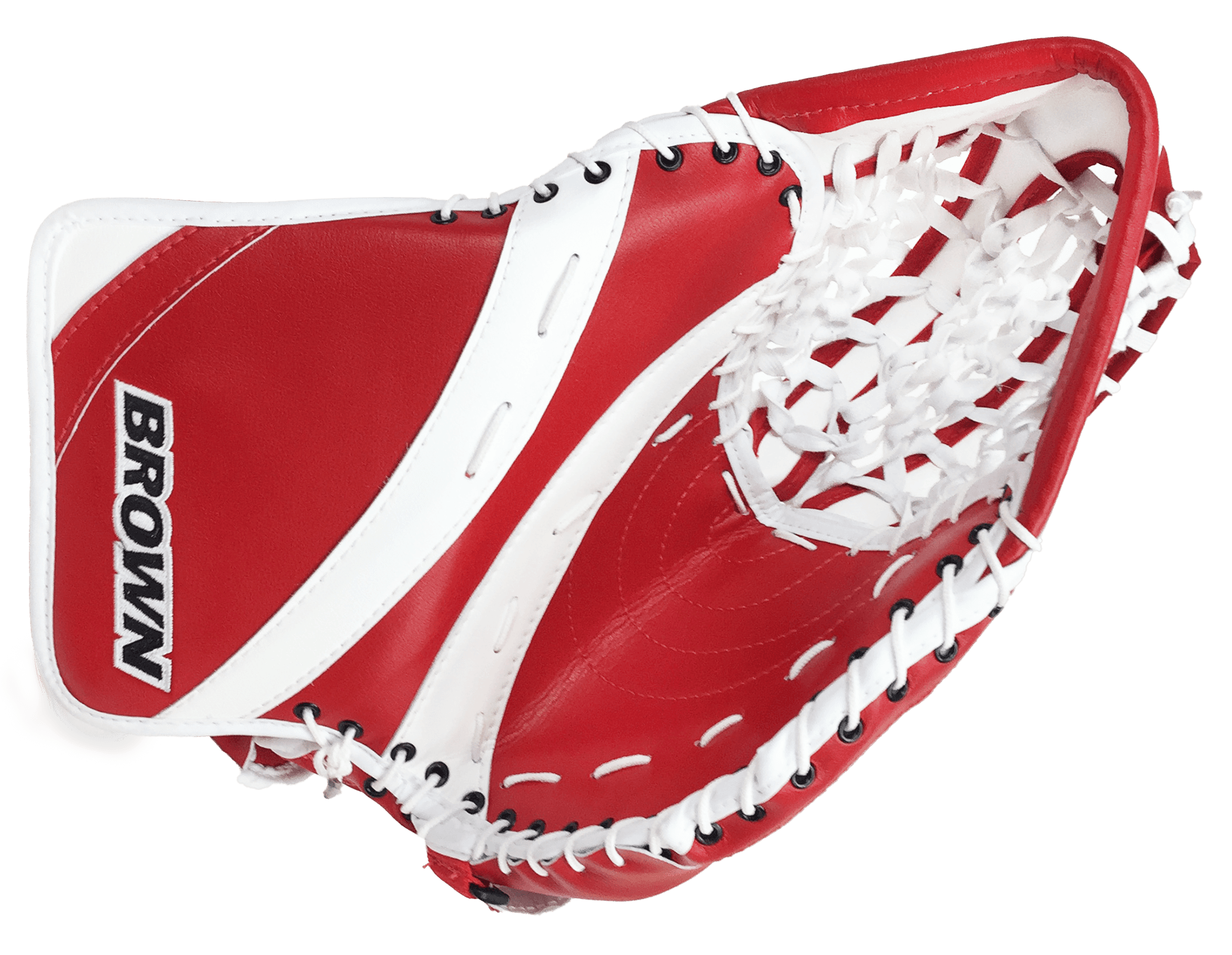 2500 catch glove in red and white
