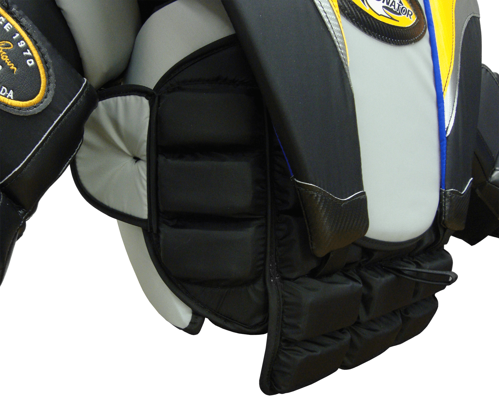 Close up rib protection from the front-side