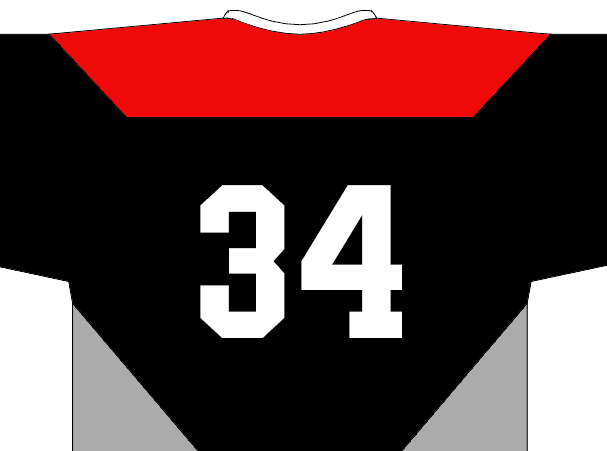 Numbers on jersey back