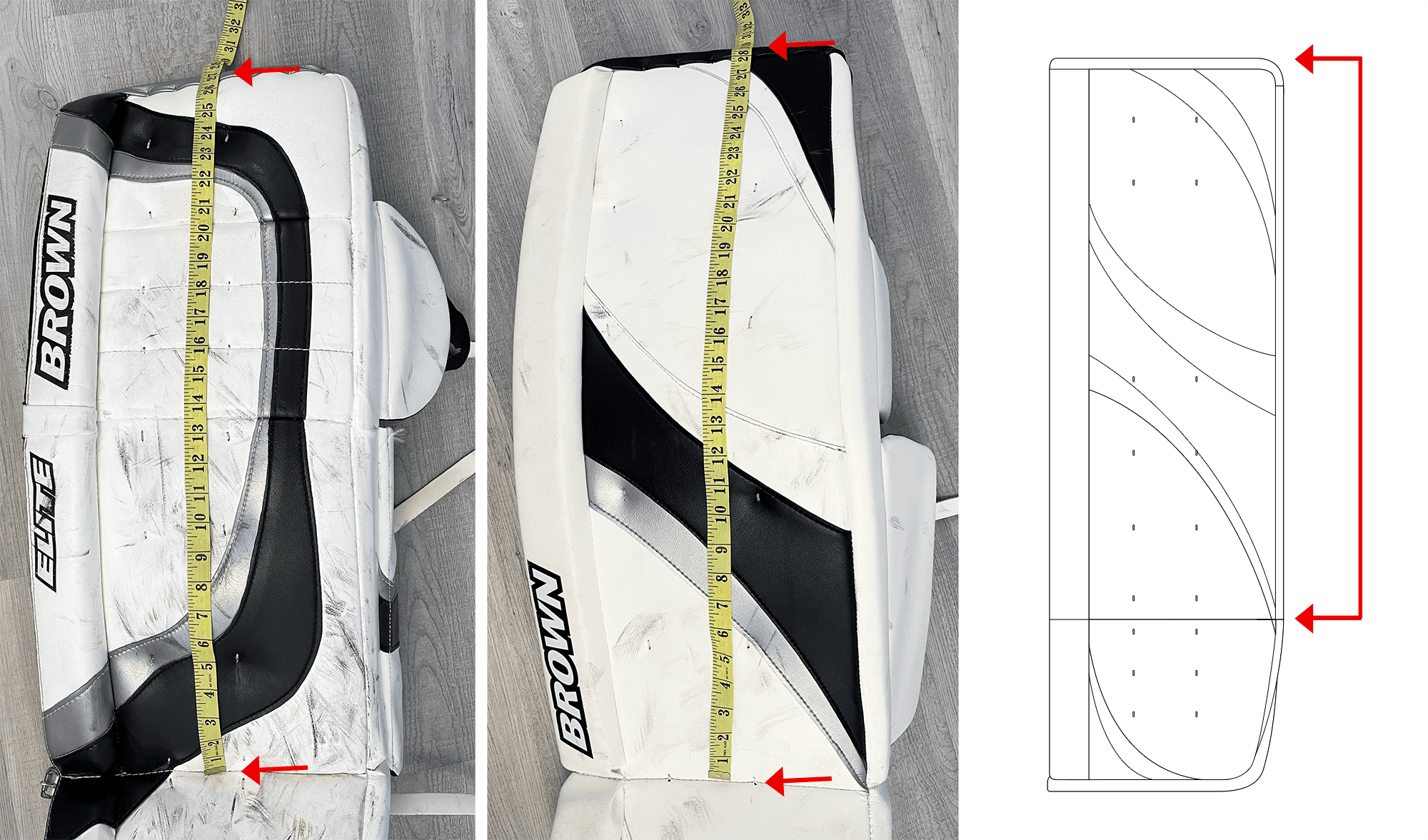 Measuring pad length