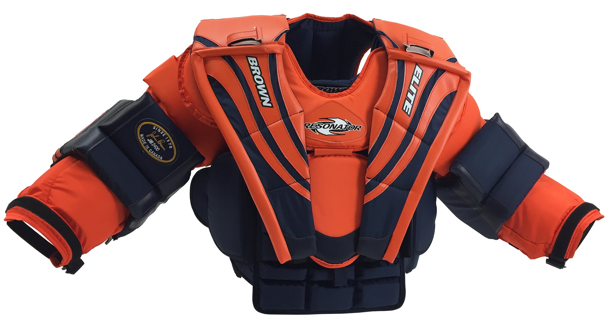 2400 blue and orange chest protector