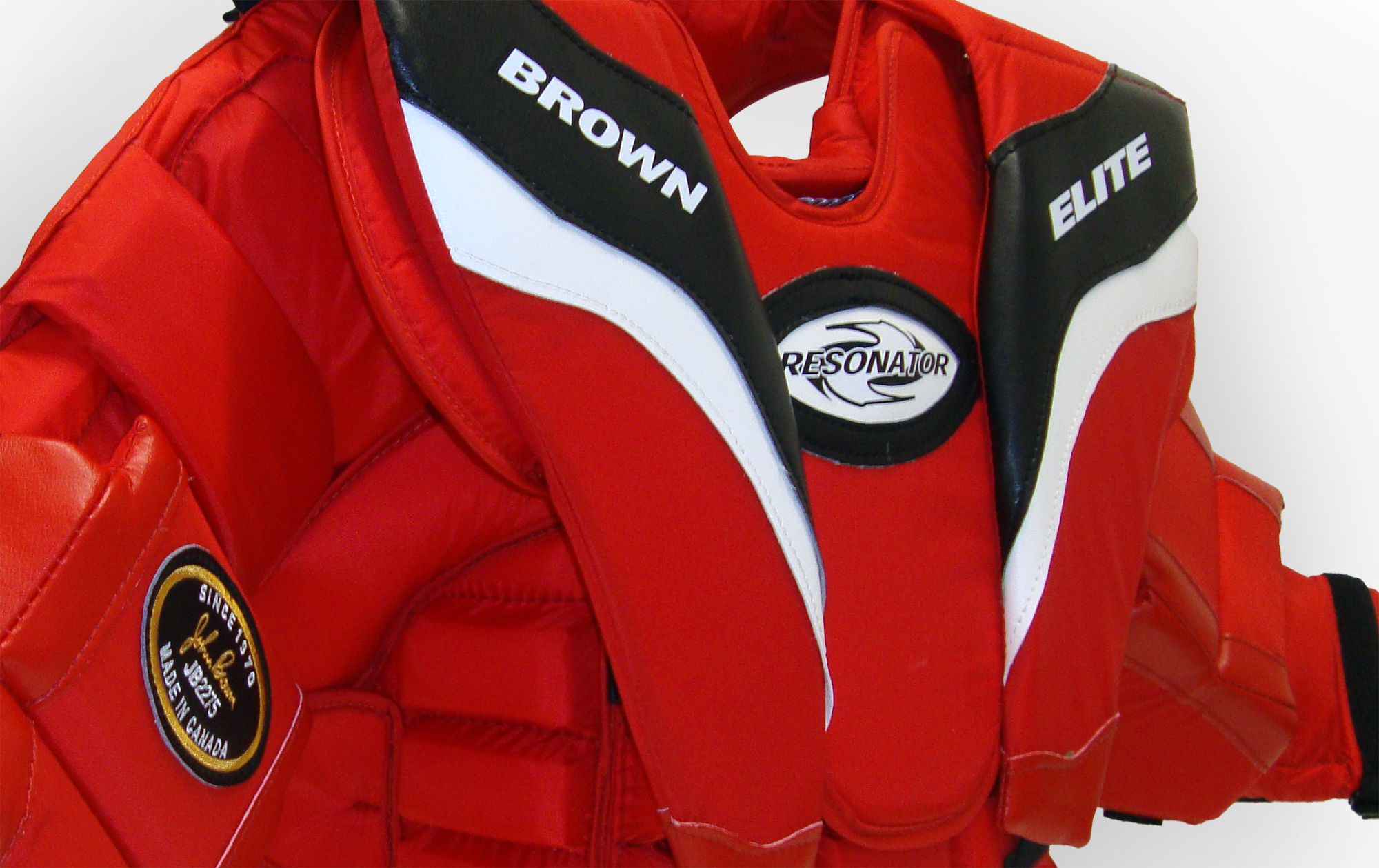 Custom 2275 chest protector in red