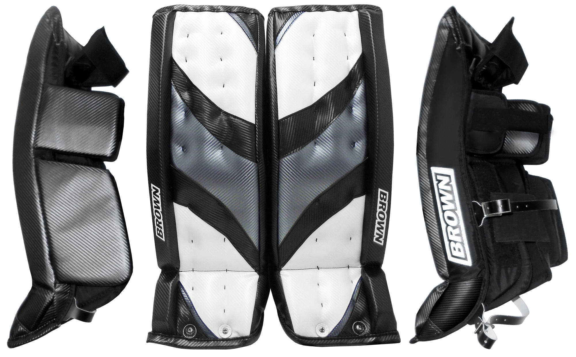 Front and sides of 2550 leg pads