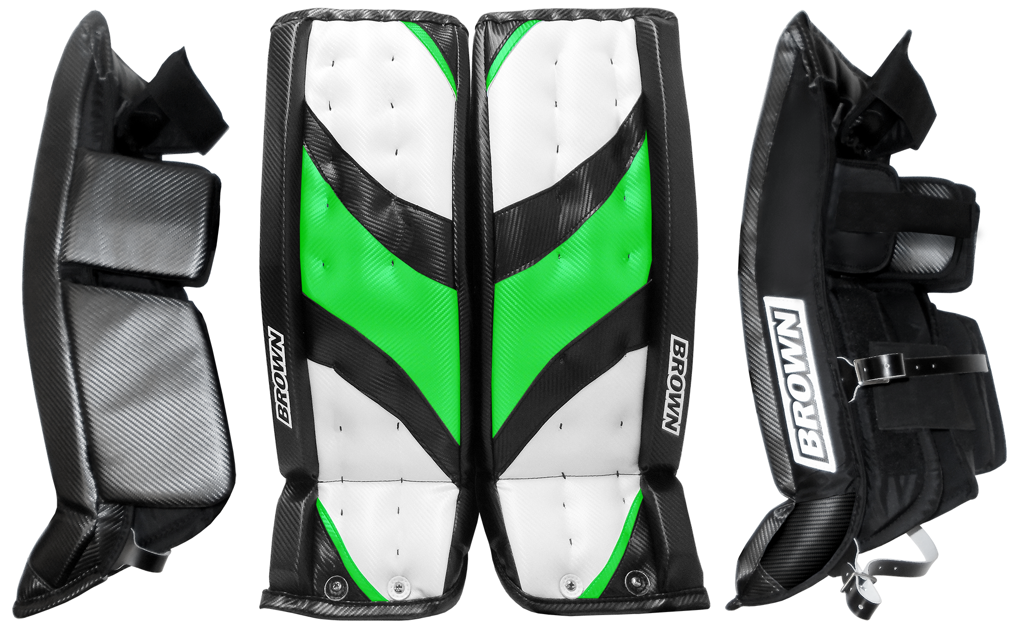 Front and sides of 2575 leg pads