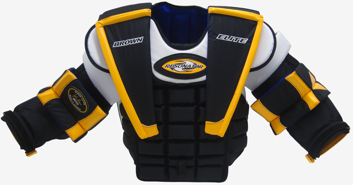 2000 Chest & Arms Protector Brown Hockey
