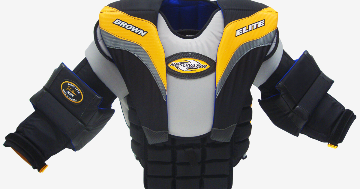 2200 Chest & Arms Protector Brown Hockey