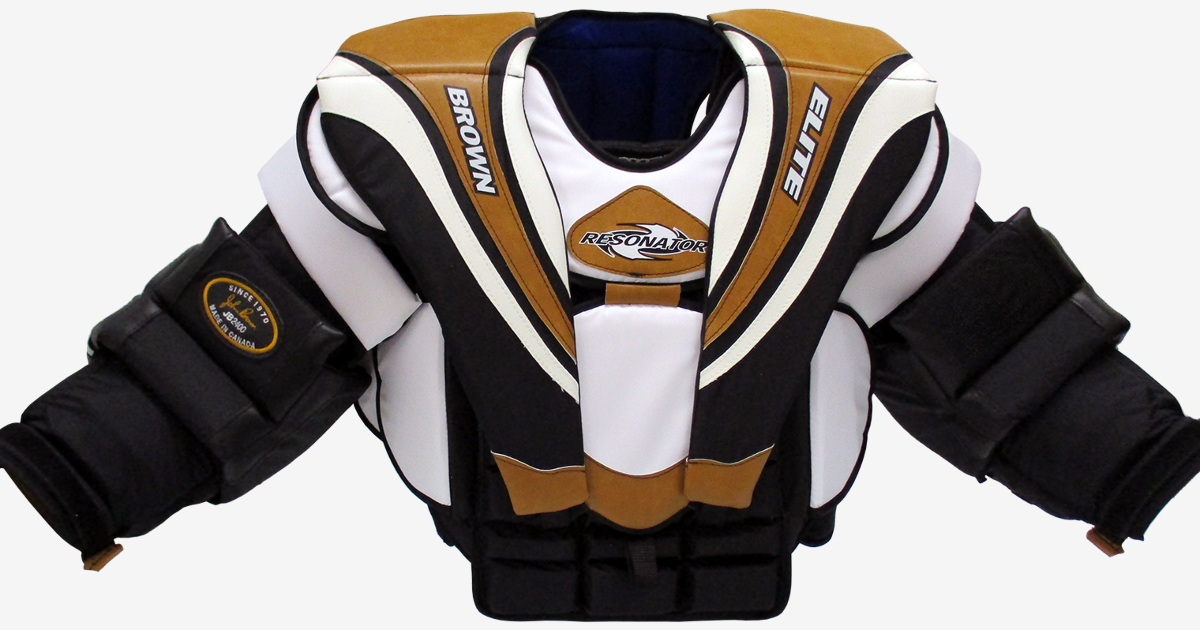 2400 Chest and Arm Protector - Brown Hockey